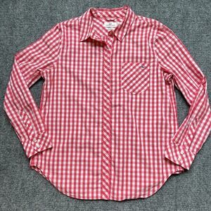 Vineyard Vines Seabreeze Gingham Relaxed Pocket Button Down Long Sleeve Shirt 10